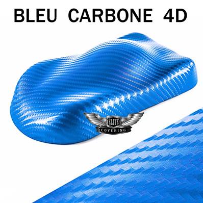 ( BLEU CARBONE 4D  ) Covering, film adhésif Auto / Moto / Déco, Meuble, etc