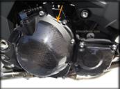 Protection Pare-Carter Moto KAWASAKI Z800 (2013 - ++) (Embrayage: Droit) (Finition CARBONE) (Réf:46)