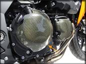 Pare-Carter Moto KAWASAKI Z750 (2007 - 2010) Embrayage: Droit (Finition: Carbone / Kevlar) (Rf:48)