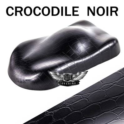 ( Crocodile noir ) Vinyle Adhésif Auto-Moto-Déco-Maison