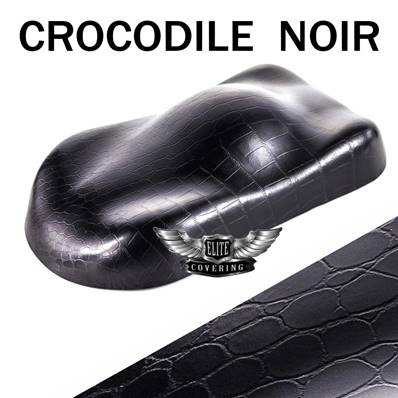 ( CROCODILE CUIR NOIR ) Covering, film adhésif Auto / Moto / Déco, Meuble, etc