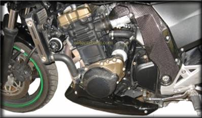 KIT Pare-Carter Moto (KAWASAKI z 750 (04-06) -- (Alternateur + Embrayage + Allumage) CARBONE