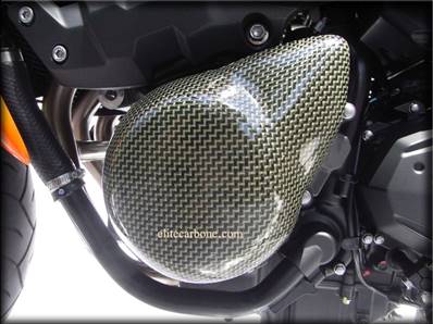 Pare-Carter Moto (KAWASAKI Z800 (2013 - ++) Alternateur Gauche (Finition: Carbone / Kevlar) (Réf:47)