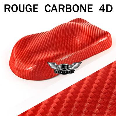 ( ROUGE CARBONE 4D ) Covering, film adhésif Auto / Moto / Déco, Meuble, etc