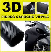 ( NOIR MAT RELIEF Carbone 3D ) Covering, film adhésif Auto / Moto / Déco, Meuble, Etc