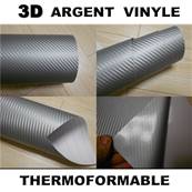 ( ARGENT CARBONE 3D ) Covering, film adhésif Auto / Moto / Déco, Meuble, etc