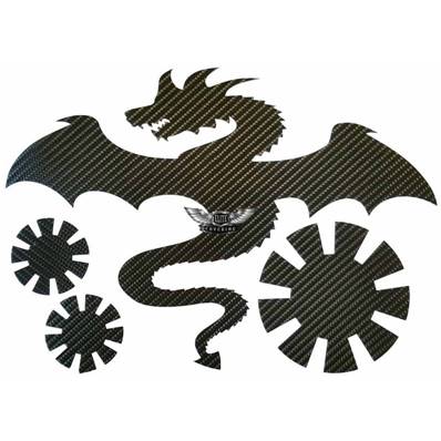 STICKER DRAGON SOLEIL JAP