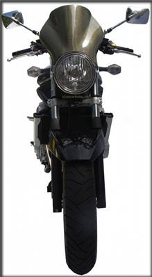 Saute Vent moto High-Tech (FENCER) Adaptables Roadster -- (Finition: Carbone / Kevlar™) -- (Réf:06)