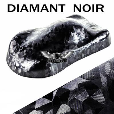 ( DIAMANT FACETTE NOIR ) Covering, film adhésif Auto / Moto / Déco, Meuble, etc