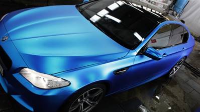 ( BLEU MAT CHROME ) Covering, film adhésif Auto / Moto / Déco, Meuble, etc