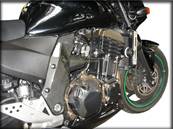 Protège Pare-Carter Moto KAWASAKI Z750 (2004-06) (Allumage: Droit) (Finition: CARBONE) (Réf:41)