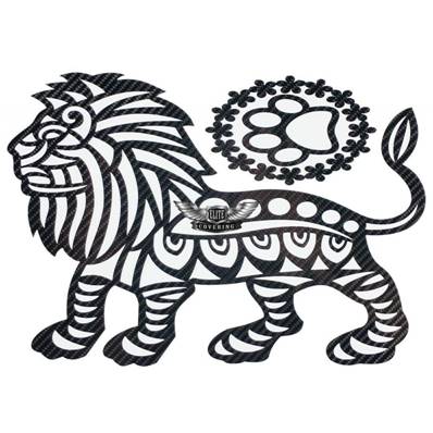 STICKER LION DE PROFILE