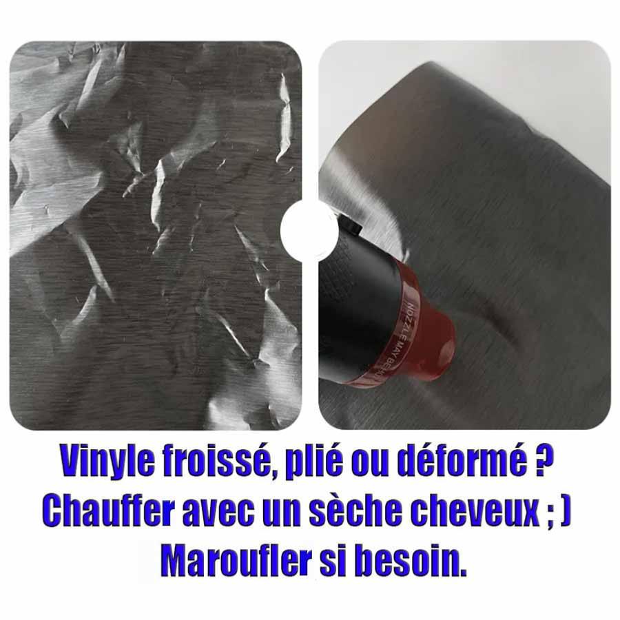 Autocollant Fibre Carbone Voiture,iSpchen 6D Vinyle Fibre Adhesif De  Voiture Film de Protection Carrosserie Carbone Film Adhésif Haut  Autocollant