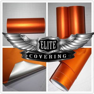 ( ORANGE MÉTALIQUE MAT CHROME ) Covering, film adhésif Auto / Moto / Déco, Meuble, etc