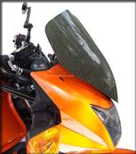 Saute vent / Bulle Moto (KAWASAKI Z750 (2007 - 2010) Triple Galbe Finition Carbone / Kevlar (Réf:18)