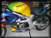 Pare-Carter Moto SUZUKI 650 SV (1999 à 2007) S DL (Alternateur) (Finition: Carbone/Kevlar) (Réf:29)