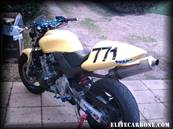 Pare-Carter Moto - HONDA Hornet CB 600 (1998-06) (Alternateur: Gauche) (Finition: CARBONE) (Réf:19)