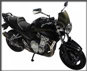 Saute Vent moto High-Tech (RAPTOR) Adaptables Roadster -- (Finition: Carbone / Kevlar™) -- (Réf:04)