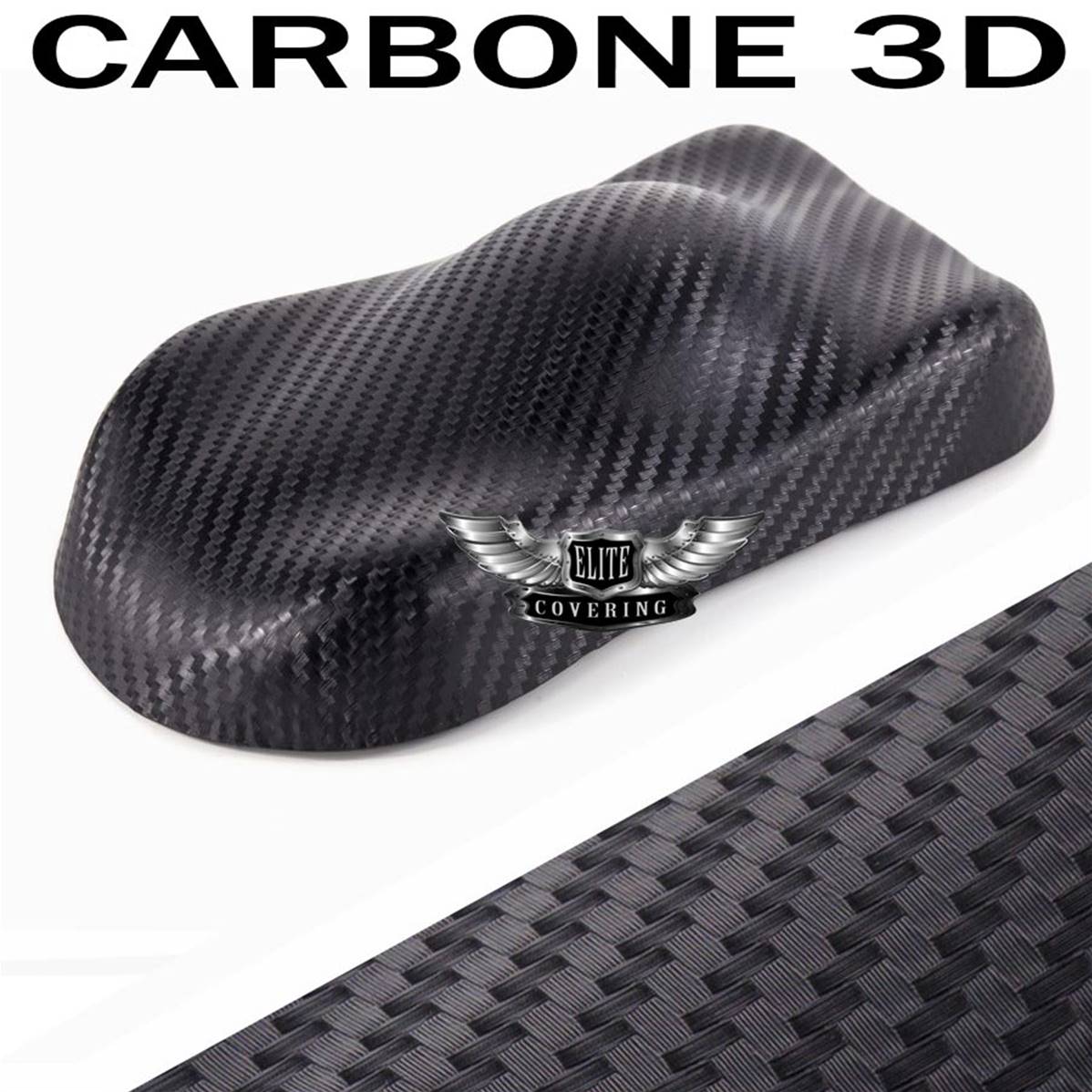 Carbone 3D, Covering, film adhésif Auto / Moto / Déco, Meuble à -50%