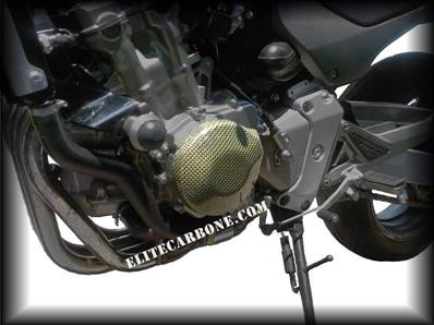 Pare-Carter Moto - HONDA Hornet CB 600 (1998-06) Alternateur (Finition: Carbone / Kevlar) (Réf:21)