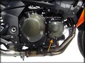 Pare-Carter Moto KAWASAKI Z800 (2013 - ++) (Allumage Droit) (Finition Carbone / Kevlar) (Réf:44)