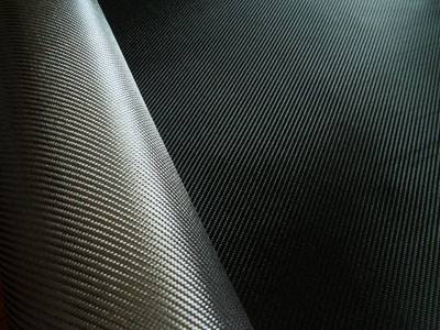 Tissus-Fibres (rècto noir style carbone-verso gris métallisé) ( 300g/m² ) (130 x 155 cm)
