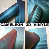 ( CAMÉLÉON BLEU IRISÉ Carbone 3D ) Covering, film adhésif Auto / Moto / Déco, Meuble, etc