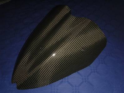 Saute vent / Bulle pour Moto (KAWASAKI Z1000 2007 à ++) (Triple Galbe) Carbone / Kevlar (Réf:18A)