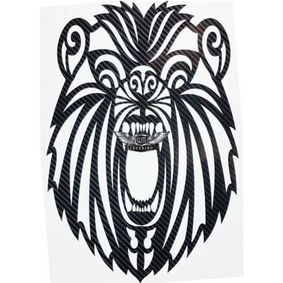 STICKER TETE DE LION TRIBAL