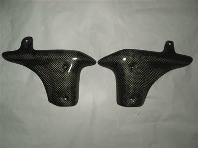 Paire d' ECOPES Radiateur mot (SUZUKI sv 650 (1999 à ++) -- (Finition: Carbone / Kevlar) -- (Réf:S1)