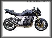 Pare-Carter Moto KAWASAKI Z1000 (2003-06) (Embrayage: Droit) (Finition: CARBONE) (Réf:36)