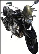Saute Vent moto High-Tech (FULCRUM) Adaptables Roadster -- (Finition: Carbone / Kevlar™) -- (Réf:08)