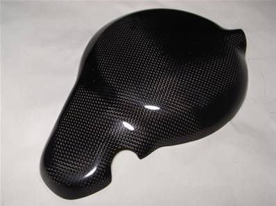 Pare-Carter Moto (KAWASAKI 650 ER6 (2006 - 2009) (Embrayage: Droit) (Finition: CARBONE) (Réf:K2)