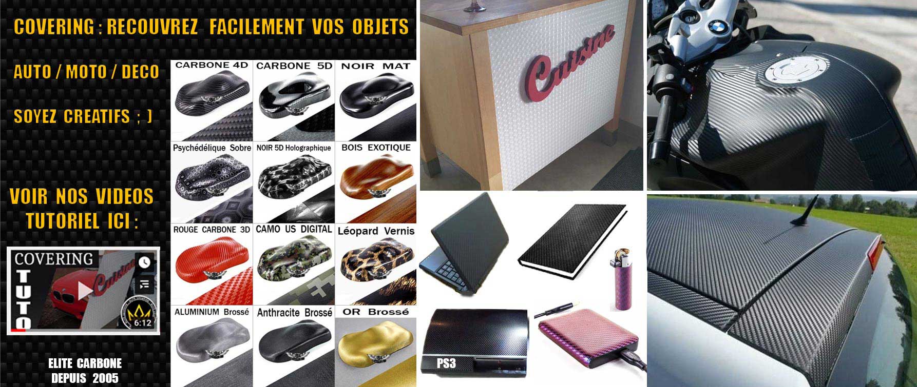 Film Transparent Autocollant, Film Plastique Autocollant, Film Covering  Voiture, Film Carbone Covering, Film Adhesif Transparent Covering Voiture